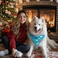 thumbnail image 4 of Dog Bandana 1 Pack,Blue Dinosaurs Clouds Pattern Bandanas for Dogs,Cat Bandana,Small/ Large Dog Bandana 2 Size,Dog Bandanas, 4 of 6