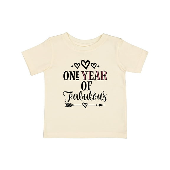 Inktastic 1st Birthday 1 Year of Fabulous Girls Baby T-Shirt