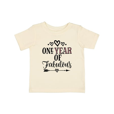 

Inktastic 1st Birthday 1 Year of Fabulous Gift Baby Girl T-Shirt