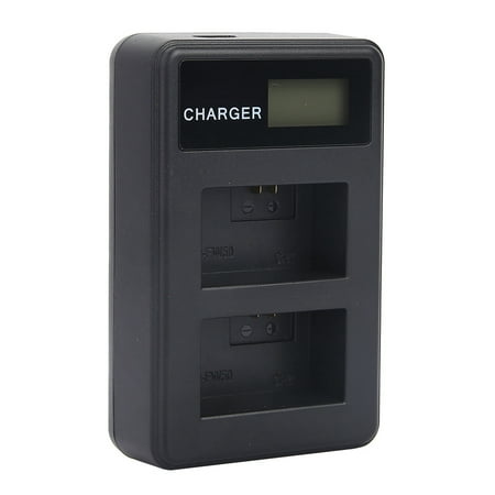 

Portable Battery Charger DC 5V 2A 10W LCD Portable USB Battery Charger For Travel And Outdoor Activities NP-FW50 Battery Black