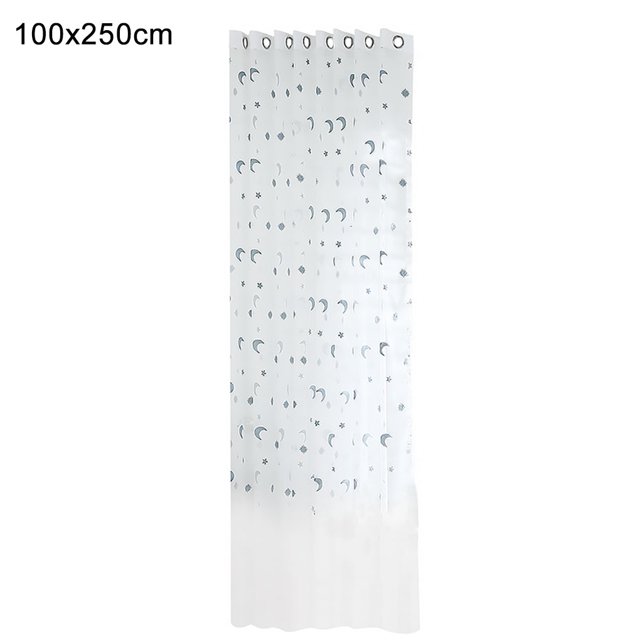 Cortina transparente bordada, cortina de gasa de ventana semi sombreada para balcón, dormitorio, comedor, 100x250 cm, azul, 1 pieza sidaley LF0160-02B