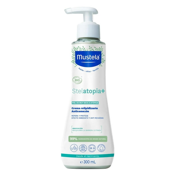 Mustela Stelatopia+ Crema Relipidizante Anticomezón para Piel Atópica, disminuye el enrojecimiento. Mustela NA