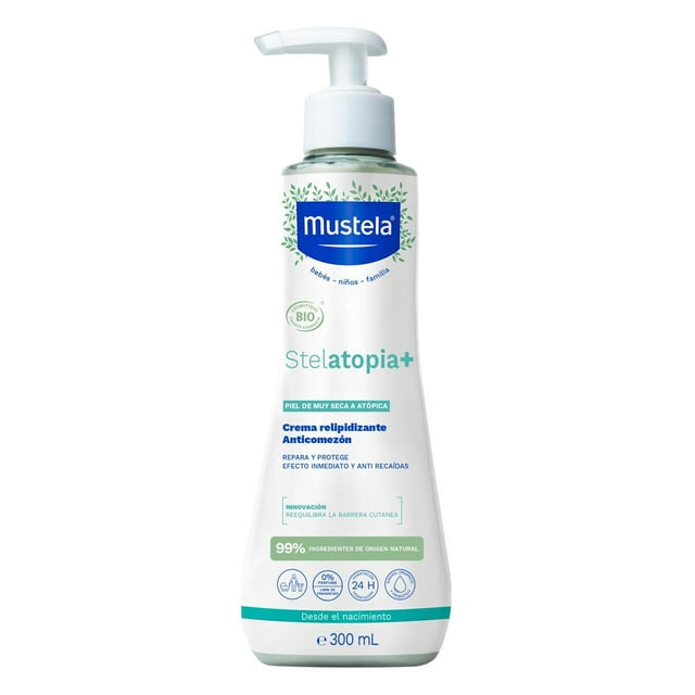 Mustela Stelatopia+ Crema Relipidizante Anticomezón para Piel Atópica, disminuye el enrojecimiento. Mustela NA