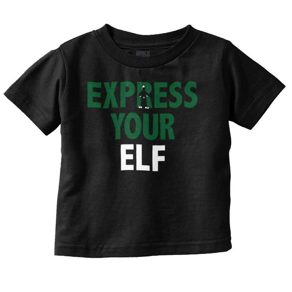 Christmas Express Your Elf Xmas Toddler Baby Graphic T Shirt Brisco Brands 6M