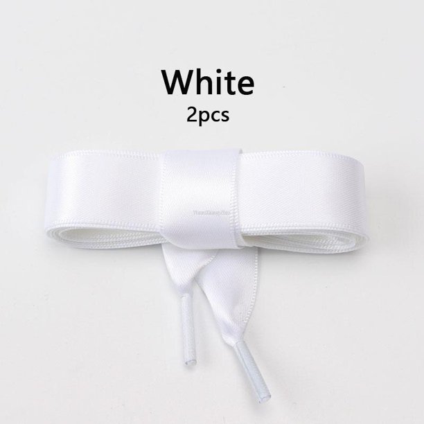 par de cordones de seda arcoíris, cinta de satén, cordones planos para zapatos, zapatillas de deporte para mujer, cordones de 2cm de ancho, cordones para zapatos, longitud 80/100/120CM100cm Gao Jinjia LED