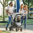 thumbnail image 3 of Chicco Bravo LE Trio Travel System Stroller with KeyFit 30 Zip Infant Car Seat - Driftwood (Grey), New, 3 of 17