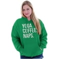 thumbnail image 4 of Yoga Coffee Naps Meditation Fitness Hoodie Sweatshirt Women Brisco Brands X, 4 of 6