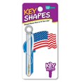 thumbnail image 2 of Llave en blanco con forma de llave de Lucky Line HOME House KW1/11 con forma de bandera estadounidense, 2 of 4