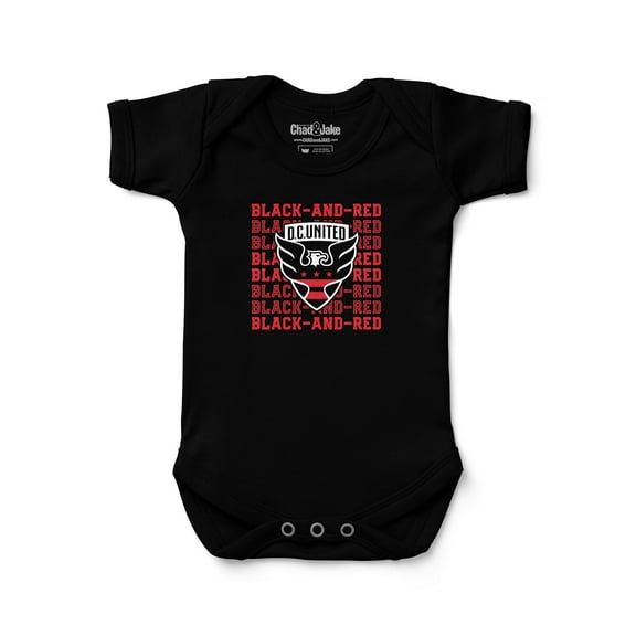 Newborn & Infant Chad & Jake Black D.C. United Retro Bodysuit