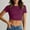 Wine, variant on Women's Crew Neck Short Sleeve Summer Basic Tee Tight Fit Cotton Jersey T Shirt Y2K Going Out Tops