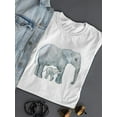 thumbnail image 3 of Beautiful Elephant Mom And Baby T-Shirt Women -Image by Shutterstock, Female Large, 3 of 4
