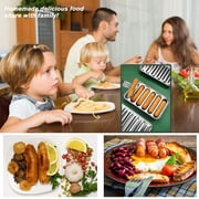Stainless steel Sausage Mold 6 Cavity for Homemade Hot Dogs, Non-Stick DIY Hot Dog Mold for Oven steamer (Style A)
