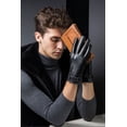 thumbnail image 5 of Men's leather gloves winter warm black soft lining, 5 of 5