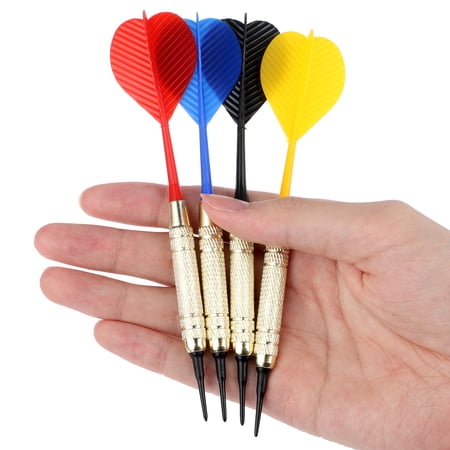 12PCS DARTS PLASTIC TIP, EEEKIT SOFT TIP DARTS, 18 GRAM WITH 100 EXTRA BLACK 2BA REPLACEMENT TIPS, ALUMINUM SHAFTS, SAFE FLIGHTS FOR ELECTRONIC OR PLASTIC DARTBOARD, 4 COLOR