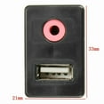 thumbnail image 5 of OPAL- Audio Usb 3.5Mm Aux Adapter Dash Flush Mount Panel W/1.5M Cable For Car Boat H, 5 of 6