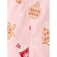 thumbnail image 3 of The Children's Place Baby And Toddler Girls Long Sleeve Gingerbread Snug Fit Footed PJs, Sizes NB-18M, 3 of 4