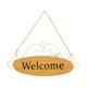 thumbnail image 2 of Letrero de bienvenida, adorno para colgar en la puerta delantera, placa de bienvenida decorativa de fácil instalación, letrero colgante de madera para Marco, 2 of 10