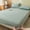 Green_Base#1785, variant on Qaailabf Cotton Linen Lattice Double Bed Sheet Non-Slip Fixed Bedspread Full Cover Mattress Protector 200x150cm Elastic Fitted Sheet for Children Adults Blue Pink Green Coffee