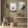 thumbnail image 6 of Kate and Laurel Sylvie Highland Cow in Tub Color Framed Canvas Wall Art by Amy Peterson Art Studio, 23 x 33, Gray, Farmhouse Inspired Animal Art for Wall, 6 of 6