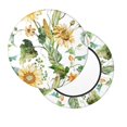thumbnail image 2 of Balery Watercolor Bright Sunflowers Fundas de asiento para taburete de bar redondo de tela de terciopelo ajustables que protegen de arañazos y manchas para sillas de 14 a 17 pulgadas.-12 inch, 2 of 7