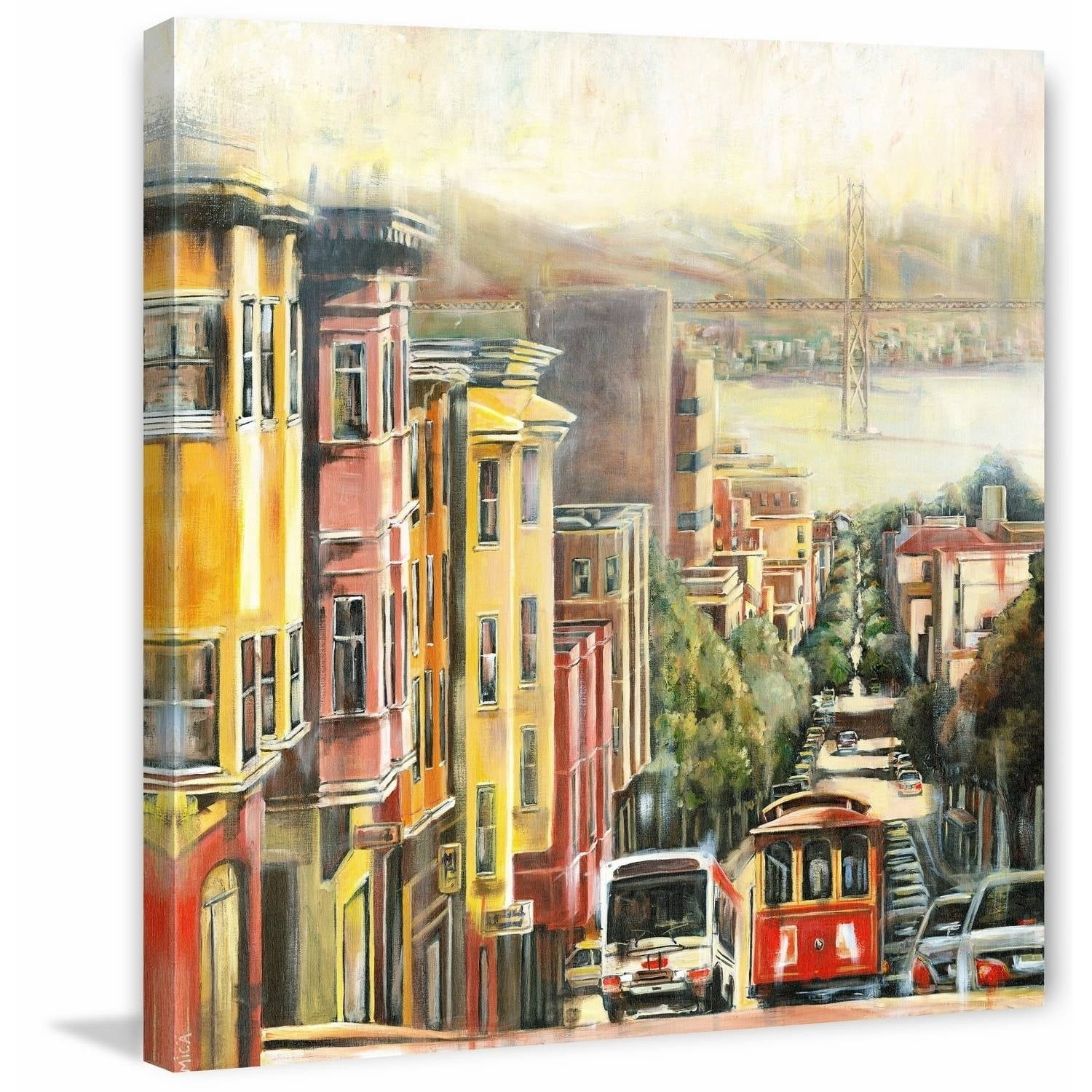 "Down to the Bay" Painting Print on Wrapped Canvas