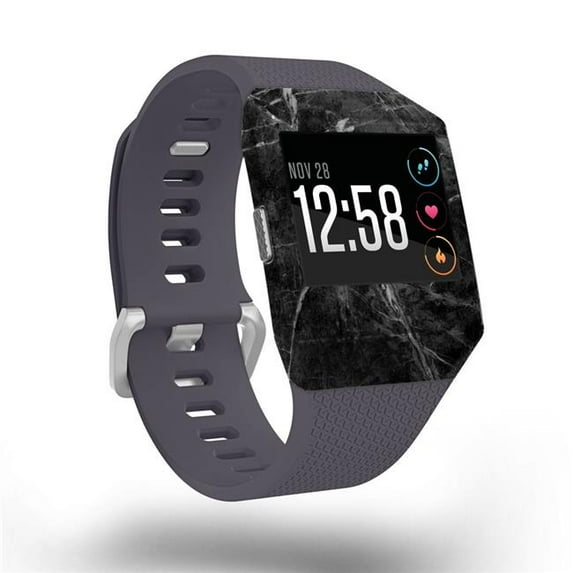 MightySkins FITION-Black Marble Skin for Fitbit Ionic - Black Marble