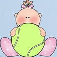 thumbnail image 2 of CafePress - Lil Tennis Baby Girl Infant Bodysuit - Baby Light Bodysuit, Size Newborn - 24 Months, 2 of 4