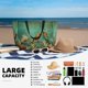 thumbnail image 5 of Easygdp Retro Birds Bolsa de Viaje de Playa de Gran Capacidad, Bolsa Tote Perfecta para la Playa, Escapadas de Fin de Semana y Viajes, 5 of 7