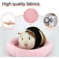 thumbnail image 3 of Hamster Bed, Soft Round Velvet Warm Sleep Mat, Washable Pad for Hamster Hedgehog Squirrel Guinea Pig Rats Bird and Other Small Animals, 3 of 4