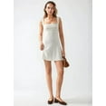 thumbnail image 2 of Ruched Square-Neck Mini Dress, 2 of 7