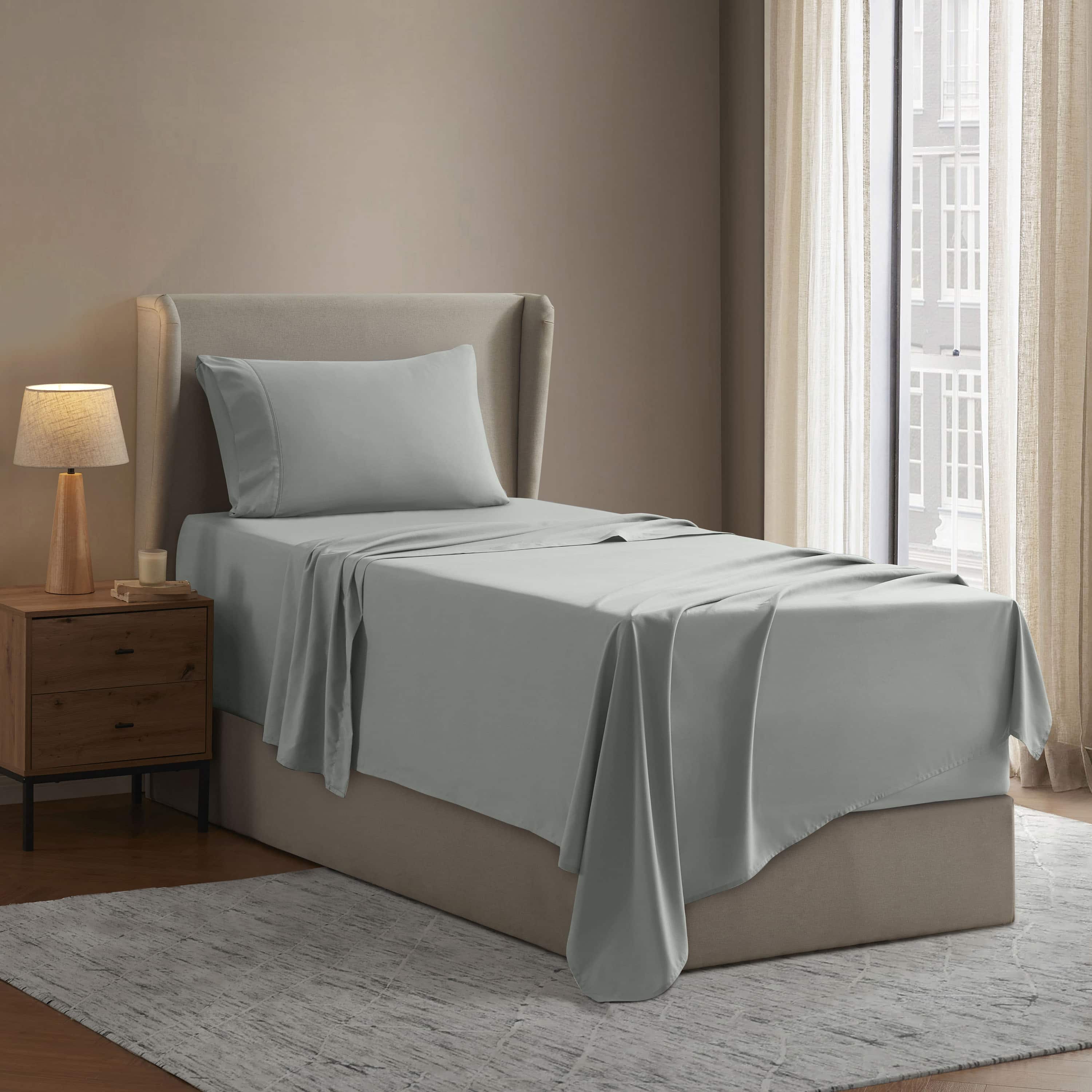 LammaLoe Extra Deep Pocket Twin Xl Sheets Set, 3 Piece, Fits 18"-24" Mattress, Breathable & Extra Soft Bed Sheets, Sage Green