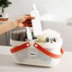thumbnail image 3 of Cesta de almacenamiento de plástico con asa, bolsa de ducha portátil, organizador de cesta para baño, cocina, dormitorio universitario, D, 3 of 5