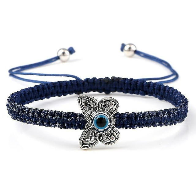 Evil Eye Braided Bracelet Lucky Red Black Color Thread Couple Chain Handmade