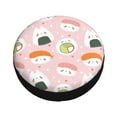 thumbnail image 3 of Bingfone Cute Sushi Spare Tire Cover Weatherproof Universal Wheel Protectors For Rv Camper Travel Trailer Suv Truck 16 Inch, 3 of 9