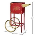 thumbnail image 2 of Great Northern Popcorn Cart - 8oz Matinee Stand with Wheels, Red, 2 of 3