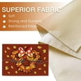 thumbnail image 2 of Hello Fall Cartoon Mouse Placemats Set of 4, Red Autumn Maple Leaves Wreath Dining Table Place Mats, Seasonal Kitchen Decor Home Decoration 12 x 18 Inch, 2 of 6
