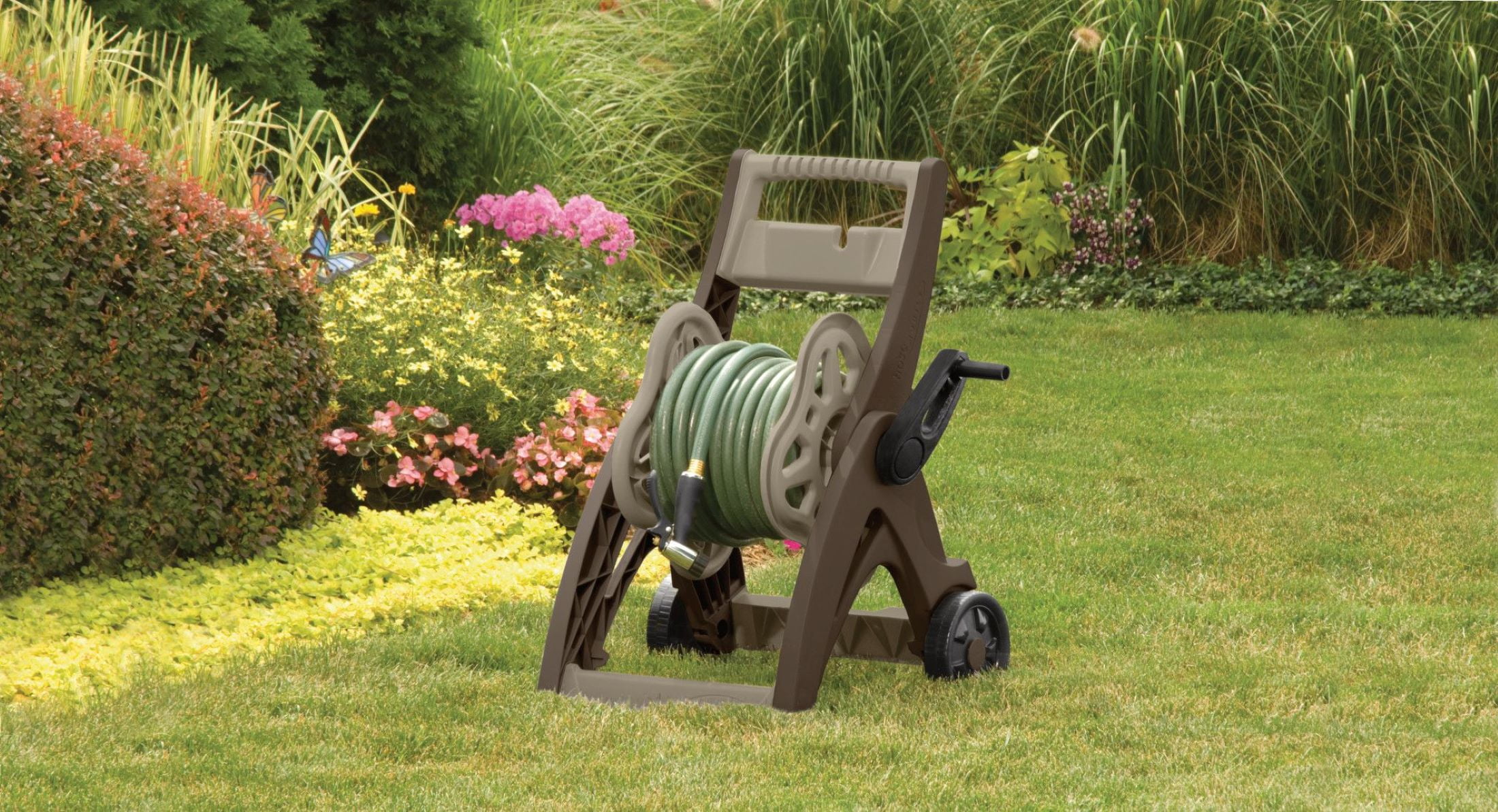 割引 Suncast with Hosemobile ft. 175 Cart, Reel Hose Garden その他