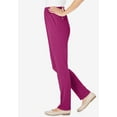 thumbnail image 3 of Woman Within Plus Size Tall Knit Hassle-Free Pull-On Elastic-Waist Pants, 3 of 5