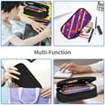 thumbnail image 7 of TEQUAN Large Capacity Pencil Case, Basketball Game Sports Pattern Pencil Pouch 2 Compartments Pencil Bag (Black), 7 of 7