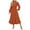 Brick Red, variant on larppty Women's Fall Long Sleeve Maxi Dresses 2025 Crew Neck Swiss Dot Tiered Flowy A Line Wedding Cocktail Party Dress（Pink，XL）