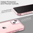 thumbnail image 6 of JETech Glitter Case for iPhone 13 6.1-Inch, Bling Sparkle Shockproof Phone Bumper Cover, Cute Sparkly for Women and Girls (Pink), 6 of 7