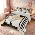 thumbnail image 3 of Manfei Minimalist Pine Queen Comforter Set for Teens, Vase Art Bedding Comforter Set, Black Beige, Gray Reversible 3 Pieces, 1 Comforter and 2 Pillowcases, 3 of 6