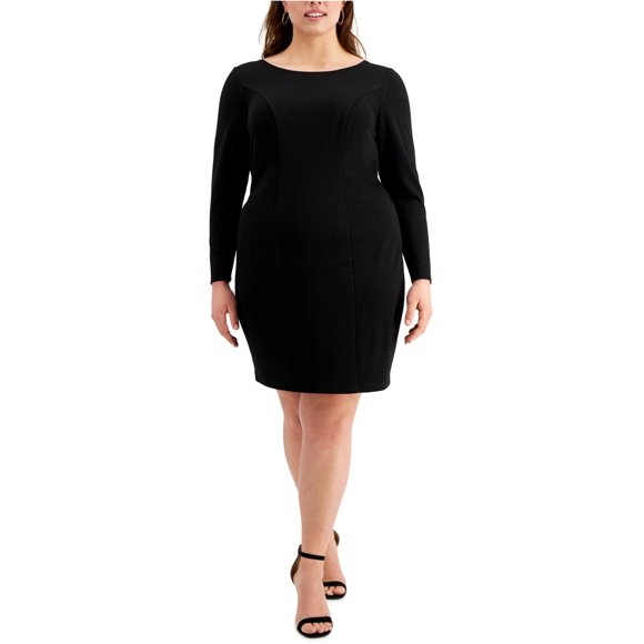 Emerald Sundae Vestido ajustado con espalda cruzada de moda para mujer negro 20