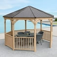 thumbnail image 2 of Yardistry YM11924COM Yardistry 12 ft. Meridian Octagon Gazebo, 2 of 7
