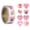 K264, variant on Heart Sticker Self-Adhesive 2.5cm Decorating Scrapbooking Easy to Use for Couples Students Craft Enthusiasts 500pcs/Roll