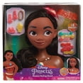 Disney Princess Moana Styling Head, 18pieces, Pretend Play, Kids Toys for Ages 3 up