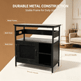 thumbnail image 4 of Heavy Duty 40-50 Gallon Aquarium Stand – 4-Tier Metal & Wood Open Storage Shelves, Built-In Power Outlets, Sturdy Legs, Multi-Purpose Rack for Fish Tank, Terrarium & Home Storage, 4 of 7