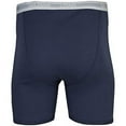 thumbnail image 6 of Gildan Men's Regular Leg Boxer Briefs, 5-Pack, Navy/MetroBlue/Stripe/Charcoal, XX-Large, 6 of 6