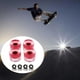 thumbnail image 4 of Paquete de 4 ruedas de patineta iluminadas de alta resistencia. rojo, 4 of 7