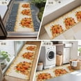 thumbnail image 6 of 2x6 Kitchen Runner Rug, Fall Thanksgiving Non-Skid Rubber Backing Large Rectangle Rugs - Living Room Bedroom Home Office, Rustic Orange Pumpkin Harvest Maple Leaf Indoor Floor Carpets Washable Rug, 6 of 9